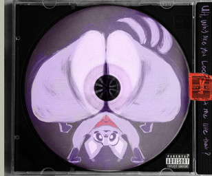anthro anus big_butt butt butt_focus cd_case huge_butt huge_thighs hyper hyper_butt hyper_thighs looking_at_viewer male nude presenting rear_view simple_background solo sticker tail text thick_thighs wide_hips yo_zee indigo_park rambley_raccoon mammal procyonid raccoon absurd_res cover digital_media_(artwork) english_text hi_res