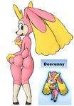 anthro biped black_nose blush butt female fur genitals looking_at_viewer looking_back nude open_mouth pussy rear_view simple_background solo white_background maple_syrup_art nintendo pokemon deer deerling generation_4_pokemon generation_5_pokemon hybrid lagomorph lopunny mammal pokemon_(species) spring_deerling 2019 digital_media_(artwork) hi_res