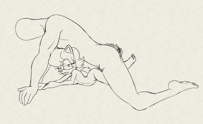 all_fours ambiguous_penetration anthro anthro_penetrated duo faceless_character faceless_male female female_on_human female_penetrated from_behind_position human_on_anthro human_penetrating human_penetrating_anthro interspecies larger_human larger_male looking_at_viewer lying male male/female male_on_anthro male_penetrating male_penetrating_anthro male_penetrating_female on_front penetration prone_bone_position sex side_view simple_background size_difference smaller_anthro smaller_female smaller_penetrated speed_bump_position white_background fourssss archie_comics sega sonic_the_hedgehog_(archie) sonic_the_hedgehog_(comics) sonic_the_hedgehog_(series) anon sally_acorn chipmunk ground_squirrel human mammal rodent sciurid hi_res monochrome