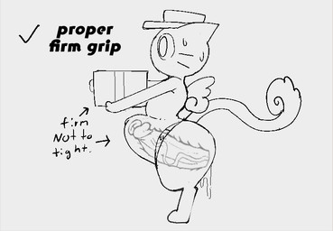 anthro big_penis bodily_fluids box cervical_contact clothing container deep_penetration disembodied_penis duo female female_penetrated from_behind_position genitals hat headgear headwear holding_object holding_package how-to male male/female male_penetrating male_penetrating_female package package_box penetration penile penile_penetration penis penis_in_vagina sex shortstack shortstack_male solo_focus sweat tail text uterus vaginal vaginal_penetration x-ray_view defunctumbra domestic_cat felid feline felis mammal 2025 black_and_white english_text monochrome