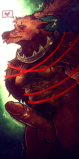 anthro balls barazoku bear_trap big_penis blush body_hair bound capelet chest_hair clothing erection for_a_head genitals hairy heart_symbol humanoid_genitalia humanoid_penis male mostly_nude mostly_nude_male muscular muscular_male nipples pecs penis pubes solo text tongue tongue_out trap_(contrivance) theanzelart identity_v bane_(identity_v) animal_head animal_humanoid deer humanoid mammal moose new_world_deer english_text hi_res