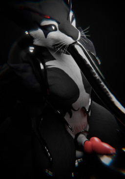 anthro knot latex male oral oral_penetration penetration solo tentacle_in_mouth tentacle_penetration tentacles impliqued tigerbee 3d_(artwork) digital_media_(artwork) hi_res