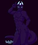 anthro bulge dark ear_piercing looking_at_viewer male muscular muscular_anthro muscular_male nude piercing pose simple_background smile solo tail kotalis mythology nitadil dragon mythological_creature mythological_scalie scalie 2019 absurd_res digital_drawing_(artwork) digital_media_(artwork) hi_res