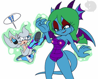 anthro bodily_fluids breasts clothing cum duo female genital_fluids genitals magic nipples orgasm orgasm_from_transformation panties shrinking size_transformation spell transformation underwear vulva gray_melon_(artist) amethese venus_(gray_melon) digital_media_(artwork)
