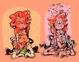 4_breasts 4_legs anal anal_penetration antennae_(anatomy) blush bodily_fluids breasts clitoris dildo dildo_in_ass dildo_insertion dildo_sitting female genitals green_dildo hair heart_eyes heart_symbol machine masturbation multi_breast nipples nude nude_female object_in_ass orange_body orange_hair orange_skin orgasm orgasm_face penetration sex_toy sex_toy_in_ass sex_toy_insertion solo vulva pettypalps joybot_(pettypalps) alien alien_humanoid android humanoid robot 2025 digital_drawing_(artwork) digital_media_(artwork)