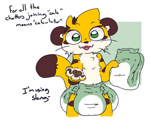 4_fingers ambiguous_gender anthro big_diaper black_whiskers brown_body brown_ears brown_fur brown_nose brown_pawpads brown_stripes brown_tail_tip clean_diaper clothed clothing dialogue diaper diaper_only dipstick_tail fangs fingers first_person_view folded_diaper front_view fur holding_diaper looking_at_viewer markings multicolored_body multicolored_fur open_mouth open_smile pawpads reaching_towards_viewer simple_background smile solo standing stripes tail tail_markings talking_to_viewer tan_body tan_fur tan_inner_ear teeth text topless touching_diaper two_tone_tail wearing_diaper whiskers yellow_body yellow_fur yellow_tail boredomwithfriends ace_(boredomwithfriends) felid mammal pantherine tiger english_text hi_res portrait three-quarter_portrait