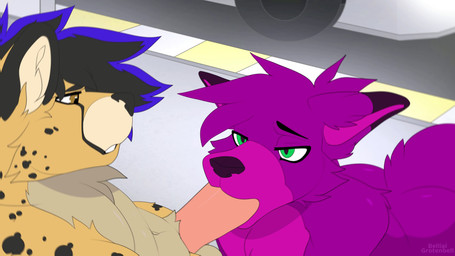 anthro anthro_on_anthro anthro_penetrated anthro_penetrating anthro_penetrating_anthro anthro_penetrating_male audible_ejaculation balls bodily_fluids body_part_in_mouth bouncing_balls brown_eyes butt cum cum_in_mouth cum_inside duo erection fellatio fur genital_fluids genitals green_eyes hair male male/male male_penetrated male_penetrating male_penetrating_anthro male_penetrating_male markings nude oral oral_only oral_penetration penetration penile penile_penetration penis penis_in_mouth pink_body pink_fur sex simple_background spots spotted_body spotted_fur yellow_body yellow_fur bellial_grotenbell canid canine cheetah felid feline fox mammal 16:9 4k absurd_res animated hi_res huge_filesize long_playtime sound webm widescreen