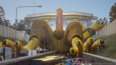 4_toes abs anthro biceps biped bridge brown_body brown_fur building building_destruction claws crush destruction erection extreme_size_difference feathered_wings feathers feet finger_claws fingers fur genitals highway humanoid_genitalia humanoid_penis macro macro_anthro macro_male male muscular muscular_anthro muscular_male nude open_mouth outside pawpads paws pecs penile penis rampage size_difference solo tail toe_claws toes vehicle vehicle_destruction wings freschrenders mythology carpo avian gryphon mythological_avian mythological_creature 3d_(artwork) digital_media_(artwork) hi_res