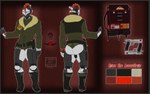 anthro backpack boots border bottomwear clothed clothing combat_boots female fingers footwear grey_border gun holstered_pistol hotpants machine military_uniform mohawk pistols ranged_weapon shoes shorts solo text uniform weapon famousartpotato fallout microsoft rose_(assaultron) assaultron_(fallout) robot 16:10 2023 absurd_res digital_media_(artwork) english_text hi_res model_sheet widescreen