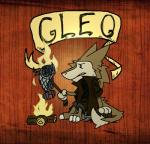 anthro barefoot claws clothing cooking feet fire fish_meat food fur jacket log male meat sitting tail teeth toe_claws topwear wood dj_ninjon_64 don't_starve klei_entertainment cleo fish mammal marine sergal 2015 character_name