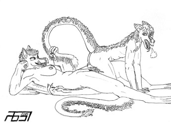 anthro assertive_female backwards_penetration balls bodily_fluids breasts cum dominant dominant_female duo female female_on_bottom genital_fluids genitals holding_tail lying male male/female male_on_top mane on_back on_bottom on_top penetration penis penis_backwards pubic_mound reverse_doggystyle size_difference smaller_male tail tail_grab tail_tuft tired tuft vaginal vaginal_penetration frenzy657 alien humanoid kura_(species) scalie absurd_res black_and_white hi_res monochrome traditional_media_(artwork)