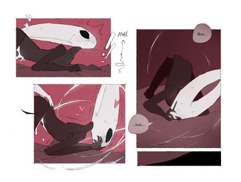 all_fours anthro ass_up bedroom biped black_body black_eyes blush blush_lines bodily_fluids border breath detailed_background directional_arrow doggystyle duo empty_eyes exclamation_point eye_contact female female/female female_anthro female_humanoid female_orgasm fingering fingering_partner from_behind_position genital_fluids grinding heart_symbol humanoid_on_anthro humping inside looking_at_another looking_at_partner lying mouthless nude on_back orgasm orgasm_face panting sex shaking solo_focus speech_bubble string sweat sweatdrop text trembling vaginal_fluid_string vaginal_fluids vaginal_orgasm white_body white_border white_eyes justdog hollow_knight:_silksong hollow_knight_(franchise) team_cherry hornet_(hollow_knight) lace_(hollow_knight:_silksong) arthropod humanoid 2025 comic digital_drawing_(artwork) digital_media_(artwork) english_text hi_res