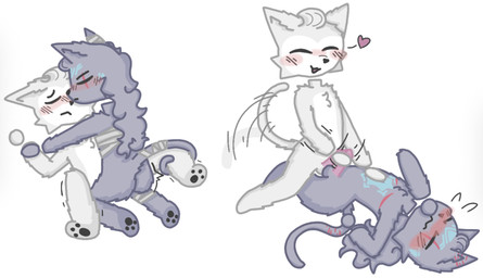 anal anal_penetration anthro bandage bandaged_chest bandaged_ear bandaged_tail belly black_nose blush butt duo ear_scar eye_scar eyes_closed facial_scar fluffy from_front_position frottage fur fur_markings genitals glowing glowing_markings grey_body grey_fur hair hand_on_belly hand_on_mouth hand_on_penis hand_on_wrist handjob head_tuft heart_symbol kneeling long_hair looking_pleasured lying male male/male male_on_bottom male_on_top markings mastectomy_scar missionary_position moan multiple_positions nude nude_male on_back on_bottom on_lap on_top open_mouth pawpads paws penetration penile penile_penetration penis penises_touching pinned pinned_arms rubbing_penis scar sex short_hair sitting_on_lap spread_legs spreading tail tail_coil tail_motion tail_scar tailwag thrusting tremble_spikes tuft white_belly white_body white_fur nobuddy ponos_corp. the_battle_cats d'arktanyan_(the_battle_cats) d'artanyan_(the_battle_cats) domestic_cat felid feline felis mammal digital_media_(artwork) hi_res trans_(lore) trans_man_(lore)