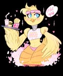 abs accessory anthro beak beverage blue_eyes blush burger cheek_tuft clothing eyelashes facial_tuft feathers female food fries headband heart_eyes heart_symbol machine open_mouth orange_body panties simple_background solo tail tail_feathers text thick_thighs transparent_background tuft underwear yellow_body yellow_feathers dongoverlord five_nights_at_freddy's five_nights_at_freddy's_2 scottgames toy_chica_(fnaf) animatronic avian bird chicken galliform gallus_(genus) phasianid robot 2015 5:6 alpha_channel english_text signature