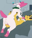 anal anal_penetration balls feet feral genitals knot pawpads paws penetration sex soles toes vekrott nintendo pokemon jolt_(wm149) eeveelution generation_1_pokemon generation_6_pokemon jolteon pokemon_(species) sylveon absurd_res hi_res