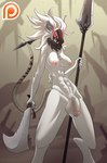 2015 abs anthro areola balls big_balls big_penis blurred_background breasts claws digital_media_(artwork) flaccid fog foreskin fur genital_piercing genitals glowing glowing_eyes gynomorph hair hairless_tail hasbro holding_melee_weapon holding_object holding_spear holding_sword holding_weapon humanoid_genitalia humanoid_penis ink-eyes intersex long_hair long_tail lysergide magic:_the_gathering mammal mask medium_breasts melee_weapon metal murid murine nezumi_(magic:_the_gathering) nipples nude partially_retracted_foreskin patreon patreon_logo penis penis_piercing piercing pink_areola pink_nipples polearm portrait pubes rat red_eyes rodent shaded signature solo spear spell_tag spiked_tail spikes spikes_(anatomy) standing sword tail tan_tail thick_thighs three-quarter_portrait weapon website_logo white_balls white_body white_breasts white_claws white_ears white_fur white_hair white_penis white_pubes wizards_of_the_coast