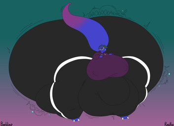 anthro balls big_balls big_breasts big_bulge big_butt big_nipples big_penis big_tail black_bottomwear black_clothing black_pants blue_background blue_body blue_eyelids blue_hair blue_tail bottomwear breast_squish breasts bulge butt butt_expansion claws clothing emotionless expansion genitals glunk_(sound_effect) green_eyes green_hair groan groaning_butt gynomorph hair hand_on_breast hand_on_own_breast hoodie huge_balls huge_breasts huge_bulge huge_butt huge_nipples huge_penis huge_tail huge_thighs hyper hyper_balls hyper_breasts hyper_bulge hyper_butt hyper_genitalia hyper_inflation hyper_nipples hyper_penis hyper_tail hyper_thighs inflation intersex liquid_inflation looking_at_viewer motion_lines multicolored_hair nipple_outline nipples onomatopoeia pants penis purple_background purple_clothing purple_hair purple_hoodie purple_tail purple_topwear simple_background sloshing_butt sloshing_thighs solo sound_effects squish tail text thick_thighs thigh_expansion tight_clothing toe_claws topwear two_tone_tail water_inflation white_claws beeblimp reathe marco_(reathe) lizard reptile scalie 2026 absurd_res artist_name colored digital_media_(artwork) flat_colors hi_res busty_boy_(lore) male_(lore)