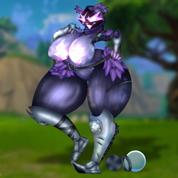 belt belt_buckle big_breasts big_butt breasts buckle butt claws clothing eyelashes female fluffy fur hood huge_breasts huge_butt huge_thighs long_eyelashes metal scar sharp_teeth solo teeth thick_thighs tight_clothing wide_hips wiping_mouth passiona_roo epic_games fortnite raven_team_leader bear humanoid mammal 1:1 hi_res