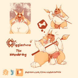 anthro arm_hair balls barbell_piercing belly belly_tuft big_belly big_fangs bodily_fluids body_hair bottomwear chest_hair closed_smile clothed clothing erection eyes_closed fangs foreskin front_view fur genital_fluids genitals humanoid_genitalia humanoid_penis loincloth male male_anthro mouth_closed nipple_barbell nipple_piercing nipples obese obese_anthro obese_male overweight overweight_anthro overweight_male penis piercing pink_nipples pink_penis precum precum_string simple_background smile solo standing teeth text topless tuft white_background white_balls yellow_body yellow_fur chocolateandmilk richard_(chocolateandmilk) canid canine mammal 1:1 hi_res url