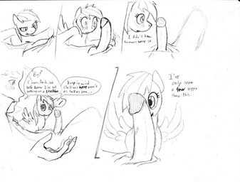 bestiality black_and_white comic dialog dj-black-n-white duo english_text equine female feral friendship_is_magic horse human interspecies male monochrome my_little_pony pegasus penis pony rainbow_dash_(mlp) text unfinished wings
Rating: Explicit
Score: 10
User: Shadeol
Date: June 01, 2013