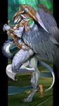 anthro armor barefoot biped blonde_hair bottomwear bracelet breasts butt claws clothing feathered_wings feathers feet female hair horn jewelry loincloth plate_armor scales solo tail toe_claws wings silgiriya_mantsugosi mythology yu-gi-oh! saffira_queen_of_dragons dragon duel_monster humanoid mythological_creature mythological_scalie scalie absurd_res hi_res