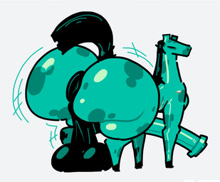animal_genitalia animal_penis anus big_butt butt equine_anus equine_genitalia equine_penis feral genitals green_body huge_butt hyper hyper_butt male penis puffy_anus solo atychiphibian microsoft minecraft mojang xbox_game_studios hengst equid equine horse mammal undead zombie zombie_horse_(minecraft) hi_res