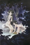 breasts brown_eyes butt duo female first_person_view looking_at_another looking_at_viewer nude peeping rear_view small_breasts spying tail voyeur_pov water young unknown_artist utawarerumono aruru eruru animal_humanoid canid canid_humanoid canine canine_humanoid canis dog_humanoid domestic_dog humanoid mammal mammal_humanoid hi_res