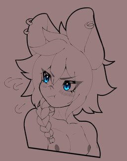 big_chest blue_eyes blush braided_hair ear_piercing ear_ring femboy front_view grumpy hair looking_away male nipples nude piercing pigtails puffed_cheeks ring_piercing solo chattingstars moemi animal_humanoid humanoid mammal mammal_humanoid murid murid_humanoid murine murine_humanoid rat_humanoid rodent rodent_humanoid absurd_res hi_res spot_color