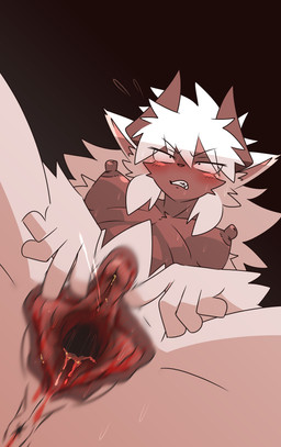 anus athletic athletic_female big_clitoris big_vulva blood bodily_fluids breasts cervix clitoris female fur genital_fluids genital_torture genitals grinding hair hairy_vulva horn nipples presenting presenting_vulva pussy_torture red_eyes smegma_in_pussy smelly solo spread_legs spread_vulva spreading sweat tan_body urethra vaginal_fluids vulva white_body white_fur white_hair kiukiu kilimanjaro_(kiukiu) horned_humanoid humanoid unknown_species absurd_res hi_res