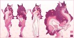 2021 4_toes 5_fingers anthro areola breasts clothed clothing color_swatch digital_media_(artwork) dragon feet female feral fingers fur furred_dragon furred_scalie hi_res model_sheet mythological_creature mythological_scalie mythology nipples nude scalie shaded soft_shading solo tail toes vashaa