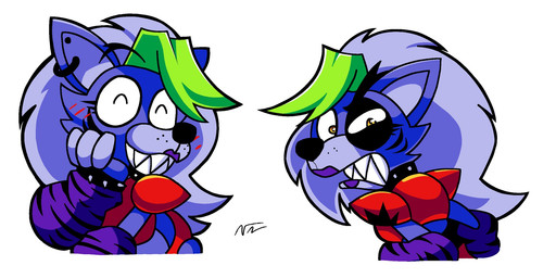 anthro collar female joyful looking_at_viewer slight_blush solo spiked_collar spikes ththungrychick bobberbobman five_nights_at_freddy's five_nights_at_freddy's:_security_breach five_nights_at_frickbear's_(series) five_nights_at_frickbear's_3 scottgames steel_wool_studios roxanne_wolf roxanne_wolf_(frickbear's) canid canine canis mammal robot_anthro wolf hi_res official_art
