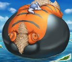 2024 anthro arcanine belly belly_expansion belly_inflation big_belly big_butt black_belly black_nose blue_belly body_inflation butt butt_expansion cheek_bulge cloud colored container cruise_ship cup detailed digital_media_(artwork) digital_painting_(artwork) drinking duo expansion eyes_closed fan_character floating_on_water fluffy fluffy_tail generation_1_pokemon generation_2_pokemon hi_res huge_belly huge_butt hyper hyper_belly hyper_butt hyper_inflation immobile inflation inflation_fetish island legendary_pokemon lugia male male/male merchant_ship moobs neck_tuft nintendo obese obese_male orange_body oregene outside overweight overweight_male passenger_ship pokemon pokemon_(species) puffed_cheeks sea shaded ship signature sitting_on_another sky smile steam steam_from_nostrils steam_inflation striped_body stripes tail tan_tail thick_tail tuft vehicle water watercraft white_body