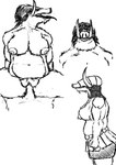 absurd_res anthro armor chainmail cowgirl_position duo female from_front_position fur hi_res human male male/female mammal menouto on_bottom on_top sex slightly_chubby snout suid suina sus_(pig) teratophilia tusks wild_boar