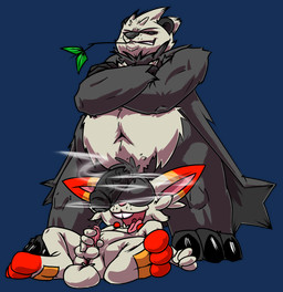 anthro duo male male/male masturbation musky_balls tea_bagging jamie_bun_(artist) nintendo pokemon generation_6_pokemon generation_8_pokemon pangoro pokemon_(species) scorbunny alpha_channel hi_res