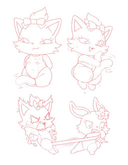 accessory angry anthro bow_ribbon breasts camel_toe cheek_tuft clothing duo eyelashes facial_tuft fangs featureless_feet featureless_hands feet female hair hair_accessory hair_bow hair_ribbon hand_on_cheek hands_behind_back huge_hips huge_thighs medium_breasts mischievous_smile motion_lines narrowed_eyes one-piece_swimsuit ribbons semi-anthro shortstack shortstack_female simple_background smile smiling_at_viewer swimwear tail tail_between_legs tail_pull tears_of_pain teasing teasing_viewer teeth thick_thighs tuft waving_arms wet white_background wide_hips box_(hajimeyou654) jewelpet sanrio sega sega_fave diana_(jewelpet) ruby_(jewelpet) domestic_cat felid feline felis hare japanese_hare lagomorph leporid mammal munchkin_cat rabbit 2025 monochrome red_and_white sketch
