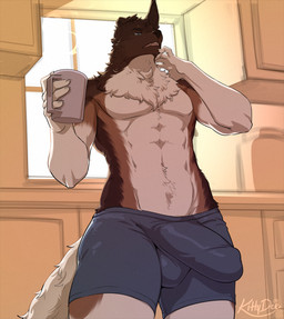 abs anthro biped bulge claws clothed clothed_anthro clothed_male clothing countershade_accent countershade_torso countershading fingers front_view fur inside male solo standing tail teeth window kittydee edward_(dymios3) canid canine canis caucasian_mountain_dog domestic_dog livestock_guardian_dog mammal molosser mountain_dog pastoral_dog 2026 digital_drawing_(artwork) digital_media_(artwork) hi_res