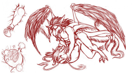 andromorph andromorph/male andromorph_penetrated anthro asphyxiation barbel_(anatomy) belly big_belly bodily_fluids cum cum_in_uterus cum_in_vagina cum_inside cumshot duo ejaculation entwined_tails erection feathered_wings feathers flesh_whiskers forced from_behind_position genital_fluids genitals impregnation impregnation_view internal intersex intersex/male intersex_penetrated knot knotting male male_penetrating male_penetrating_andromorph male_penetrating_intersex membrane_(anatomy) membranous_wings multiple_ova nude orgasm ovum penetration penis pinned rape sex simple_background sperm_cell tail tail_coil uterus vaginal vaginal_knotting vaginal_penetration white_background wings jakthedrox mythology avalore zith dragon hybrid mythological_creature mythological_scalie scalie 2012 brown_and_white digital_drawing_(artwork) digital_media_(artwork) monochrome red_and_white sketch