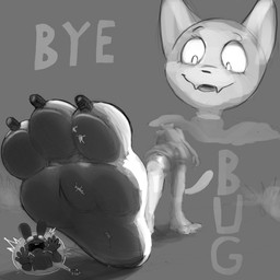 3_toes anthro claws countershade_feet countershading crushed_micros extreme_size_difference feet flattened foot_crush foot_fetish foot_focus foot_play group macro male male/male micro size_difference soles stuck_to_foot toe_claws toes trampling two_tone_feet underfoot brelly domestic_cat felid feline felis lagomorph leporid mammal rabbit 1:1 hi_res monochrome