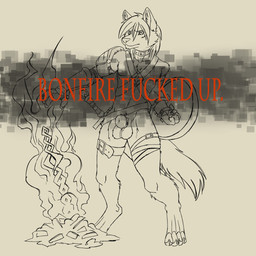 angry animal_genitalia animal_penis anthro balls fire fully_sheathed genitals male melee_weapon penis sheath shield simple_background solo sword text weapon maddworld dark_souls fromsoftware you_died_(meme) canid canine canis mammal wolf 1:1 hi_res meme