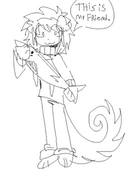 anthro holding_fish male solo spooli tick_(spooli) aquatic canid canine canis domestic_dog fish mammal shark digital_media_(artwork) microsoft_paint_(artwork) monochrome
