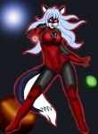 anthro aura black_body black_fur bodysuit clothing cosplay costume female fur power_ring red_clothing skinsuit solo space tail tight_clothing blackwind_zero dc_comics green_lantern_(series) lantern_corps canid canine fox mammal