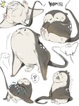 :3 anus beady_eyes blep eating feral grey_body humor pawpads sitting solo speckled_body stinger_tail tongue tongue_out x_anus yogin domestic_cat felid feline felis fish hybrid mammal manta_ray marine ray_(fish) stingray 3:4 hi_res