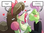 accessory age_difference anthro big_breasts blush bodily_fluids bow_ribbon breasts breath brown_hair cleavage clothed clothing dress drooling duo eyebrows eyelashes eyes_closed eyeshadow female fully_clothed hair hair_accessory hair_bow hair_ribbon hairband hand_holding imminent_incest imminent_kiss lipstick long_hair makeup male male/female mature_female older_female open_mouth pink_eyeshadow pink_lipstick puckered_lips ribbons saliva text text_box tongue younger_male jamearts catherine_basil-lisk jimmy_basil-lisk lizard reptile scalie 2025 4:3 alternate_version_at_source artist_name english_text hi_res mother_(lore) mother_and_child_(lore) mother_and_son_(lore) parent_(lore) parent_and_child_(lore) parent_and_son_(lore) son_(lore)