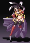 armor black_hair clothed clothing female gloves hair handwear humanoid_pointy_ears legwear midriff navel pointy_ears purple_eyes solo thigh_highs sonicboom30813 shantae_(series) wayforward zapple_(shantae) genie humanoid hi_res