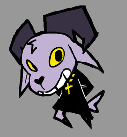 2_horns ambiguous_gender anthro biped cross cross_necklace fur grey_body grey_fur grin hands_behind_back head_tuft hooves horn jewelry necklace priest priest_robes religion smile solo tail tuft yellow_sclera punchy2 animal_crossing christianity nintendo bel_(animal_crossing) fan_character bovid caprine mammal sheep 2025 digital_drawing_(artwork) digital_media_(artwork) english_description full-length_portrait portrait male_(lore)