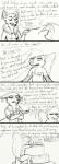 2017 african_wild_dog anthro black_and_white cake canid canine chest_tuft cigarette cigarette_holder clothed clothing comic dessert dialogue disney ear_piercing english_text fan_character female fishnet_clothing food fur fur_coat hi_res hugh_muskroura jonsthaman lagomorph madame_ly_(inkyfrog) male mammal mephitid monochrome pasties piercing pop_out_cake simple_background skunk text topless tuft white_background zootopia