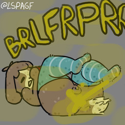 anthro blue_clothing brown_body clothing dirty dirty_clothing dirty_socks fart fart_cloud fart_fetish footwear gaming genitals legwear lying male musk on_back penis playing_video_game rear_view simple_background small_penis socks solo tail thigh_highs yellow_fart_cloud lspagf animal_crossing nintendo nintendo_switch digby_(animal_crossing) canid canine canis domestic_dog mammal 1:1 absurd_res hi_res