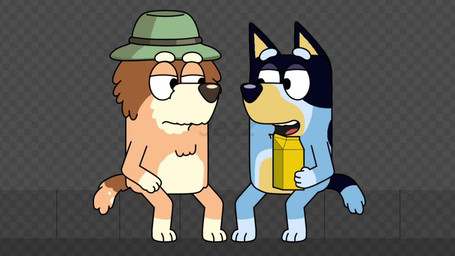 all_fours anthro blue_body blue_fur brown_hair camera chugging clothing cough drinking duo eggnog eyes_closed first_person_view forced fur gagging grabbing_another green_clothing green_hat green_headwear hair hat headgear headwear holidays looking_at_viewer looking_up lying male male/male on_back on_ground one_eye_closed one_eye_obstructed orange_body orange_fur pulling_hair pushing_away recording recording_video resisting shoving sitting thank_you thanking touching_hair jezz_panda bluey_(series) christmas family_guy bandit_heeler mort_cattle australian_cattle_dog canid canine canis cattledog domestic_dog herding_dog mammal pastoral_dog animated short_playtime