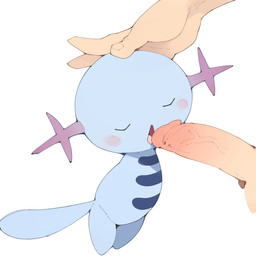 ambiguous_focus ambiguous_gender anthro anthro_focus armless balls biped blue_body blue_markings blush blush_lines body_blush chibi disembodied_hand disembodied_penis duo erection eyes_closed featureless_crotch featureless_feet feet fingernails genitals gills hand_on_head human_on_anthro humanoid_genitalia humanoid_hands humanoid_penis interspecies larger_human larger_male licking licking_tip male male/ambiguous male_on_anthro markings nails nude on_model open_mouth oral penile penis penis_blush penis_lick pokephilia sex simple_background size_difference smaller_ambiguous smaller_anthro solo_focus tongue tongue_out vein white_background young young_ambiguous young_anthro youjomodoki nintendo pokemon amphibian generation_2_pokemon human mammal pokemon_(species) wooper 1:1 2022 digital_media_(artwork) hi_res shaded simple_shading female_(lore)