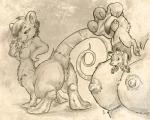 anthro body_in_hand bottomless breasts clothed clothing duo female feral genitals gentle_giant hair larger_taur macro male male/female micro nipples pussy size_difference smaller_feral flinters flinters_(character) sammy_mouse kangaroo macropod mammal marsupial mouse murid murine rodent taur 2017 5:4